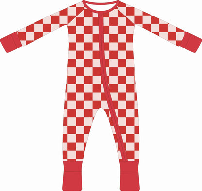 Red Checkered Bamboo Sleeper