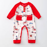 A Very Vintage Christmas Infant Boy's Onesie
