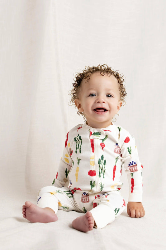 One-Piece Baby Pajamas | Farmers Market Haul