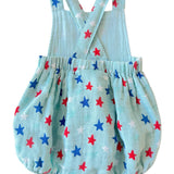 Splendid Stars Blue / Muslin Retro Sunsuit