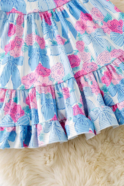 Floral Coquette Ruffle Dress