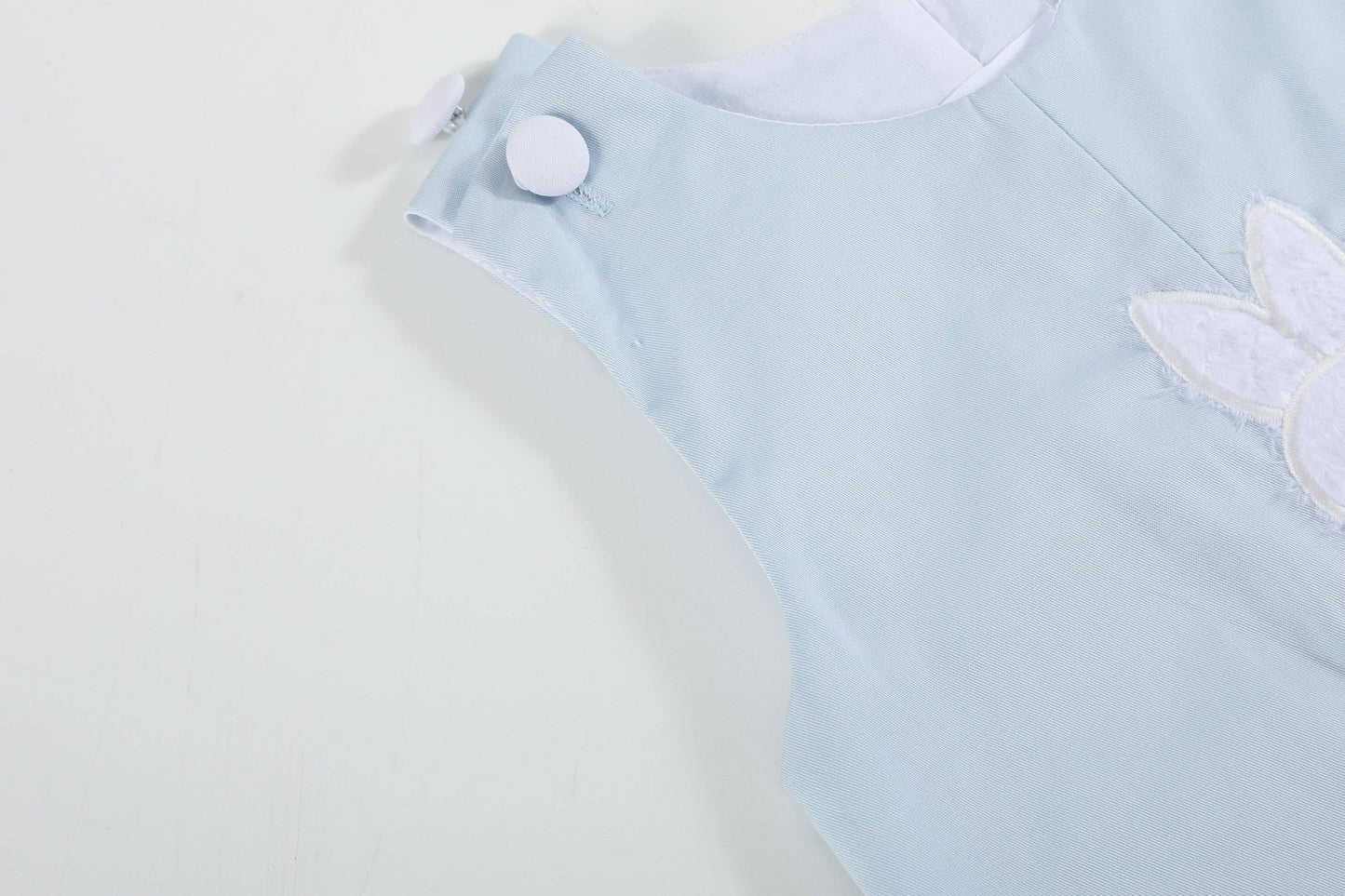 Blue Fuzzy Bunny Overalls