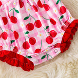 Cherry & Gingham Romper