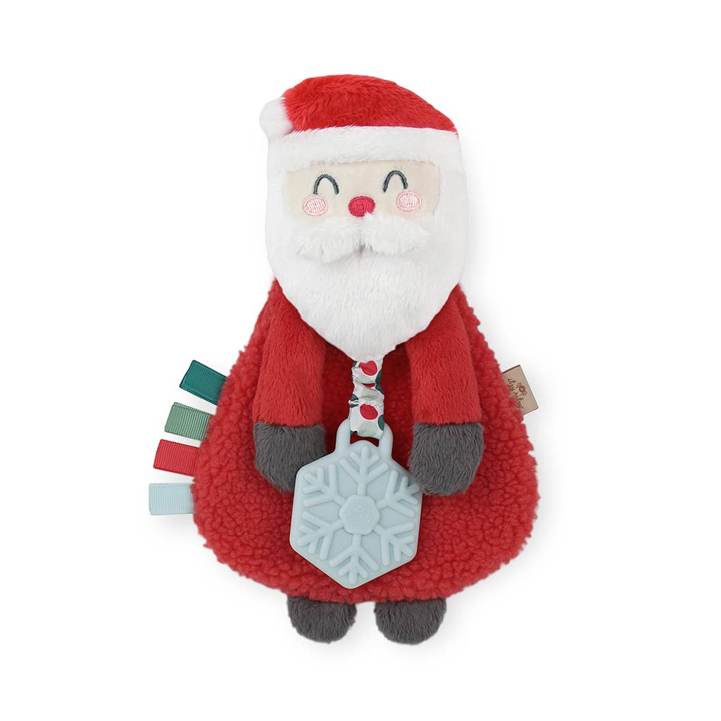 Holiday Itzy Lovey™ Plush + Teether Toy: Bear - Evvie Bean's Baby Boutique