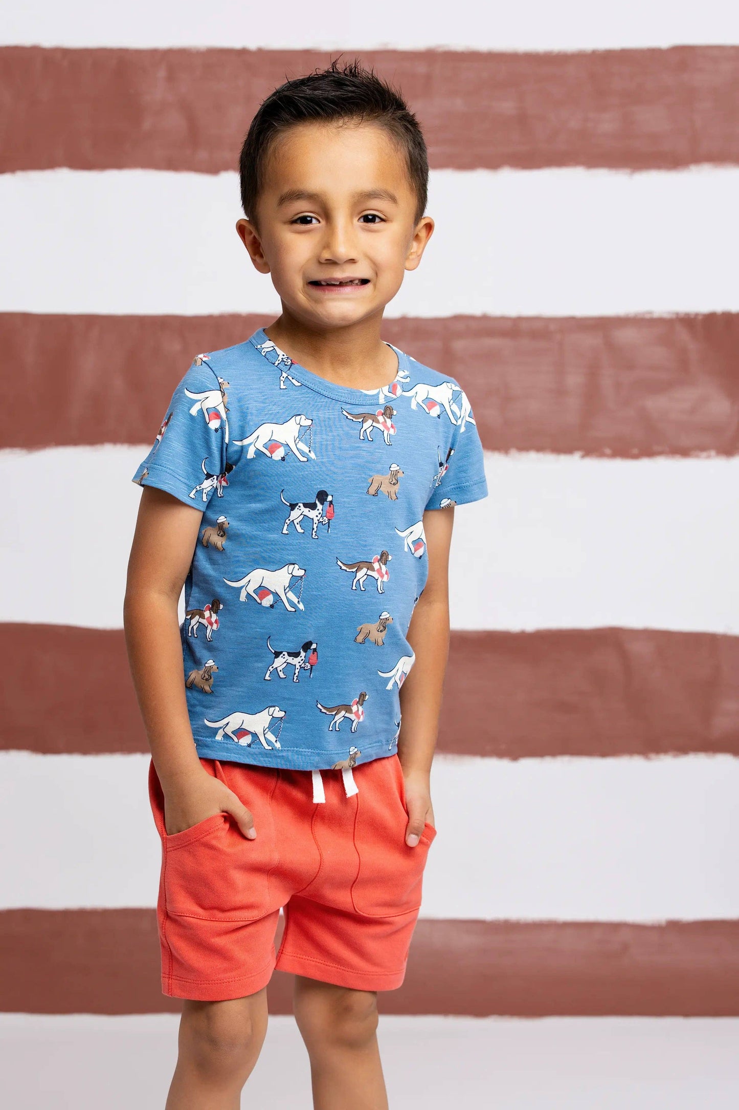 Kids Short Sleeve Crewneck Tee | Nantucket Pups