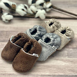 Chocolate Suede Moccasins