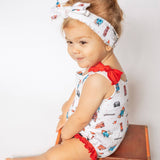 London Paddington™ | Organic Bowtie Shoulder Bodysuit