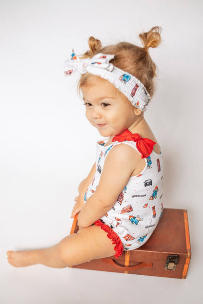 London Paddington™ | Organic Bowtie Shoulder Bodysuit