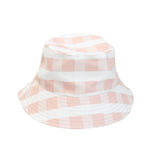Pink Gingham Reversible Bucket Hat