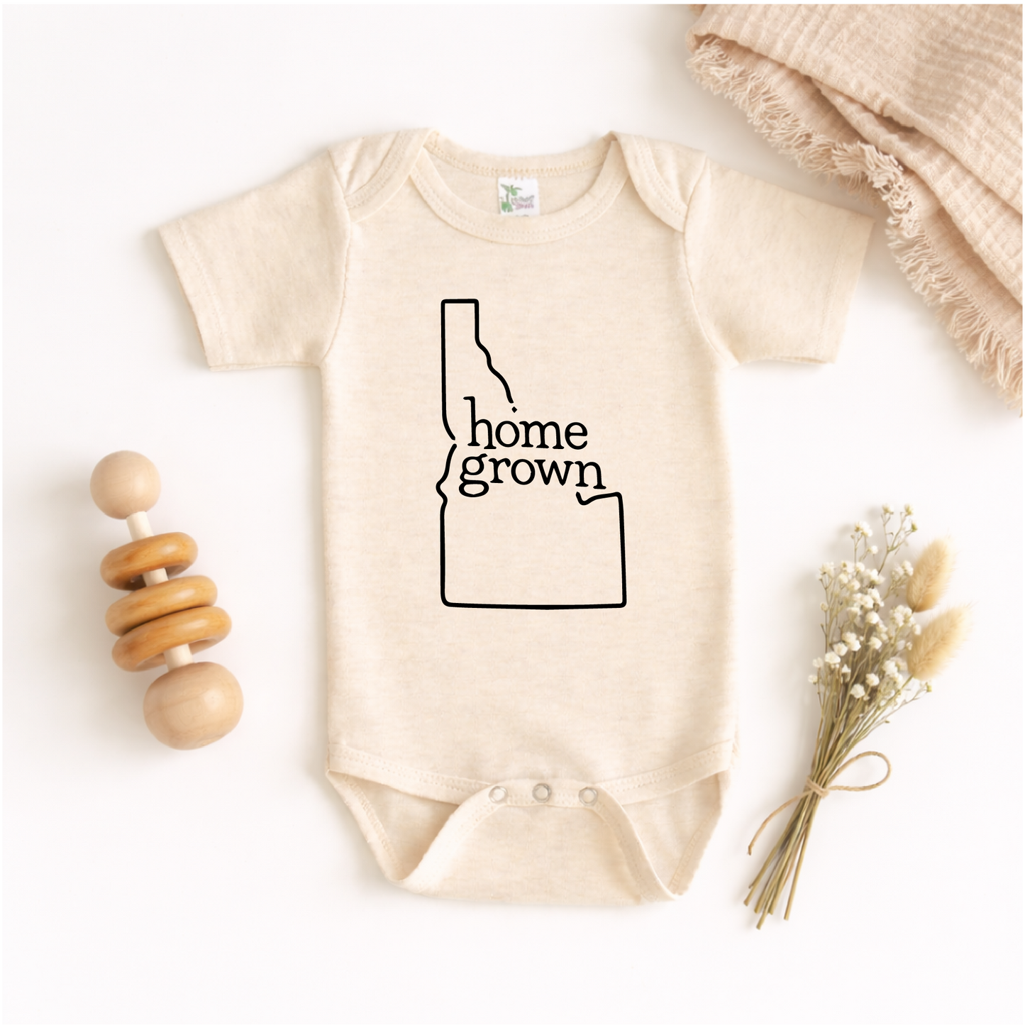 Idaho State Pride Onesie, Home Grown Baby Gift