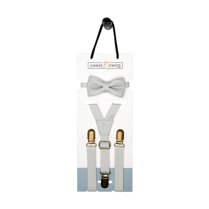 Bow Tie + Suspender Set  |Baby accessory, baby boy
