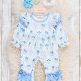 Garden Glimmer Ruffle Romper