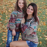 Western Inspired Jacket | Half-Zip Pullover with Hoodie