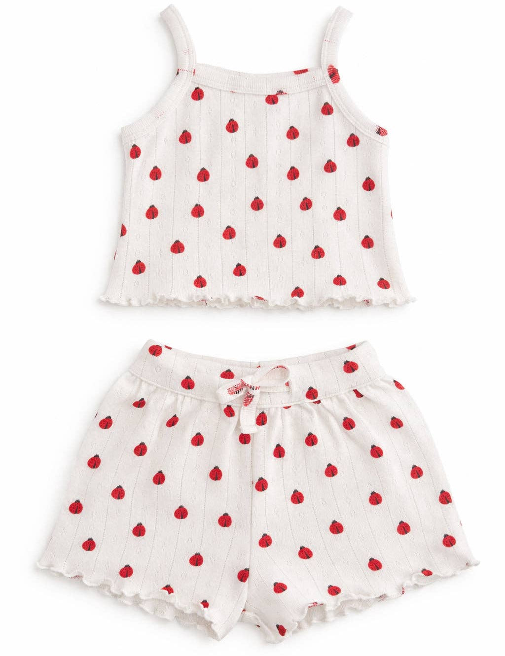 Ladybug / Organic Pointelle Summer Set