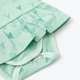 Short Sleeve All Dressed Up Bodysuit Green Cactus