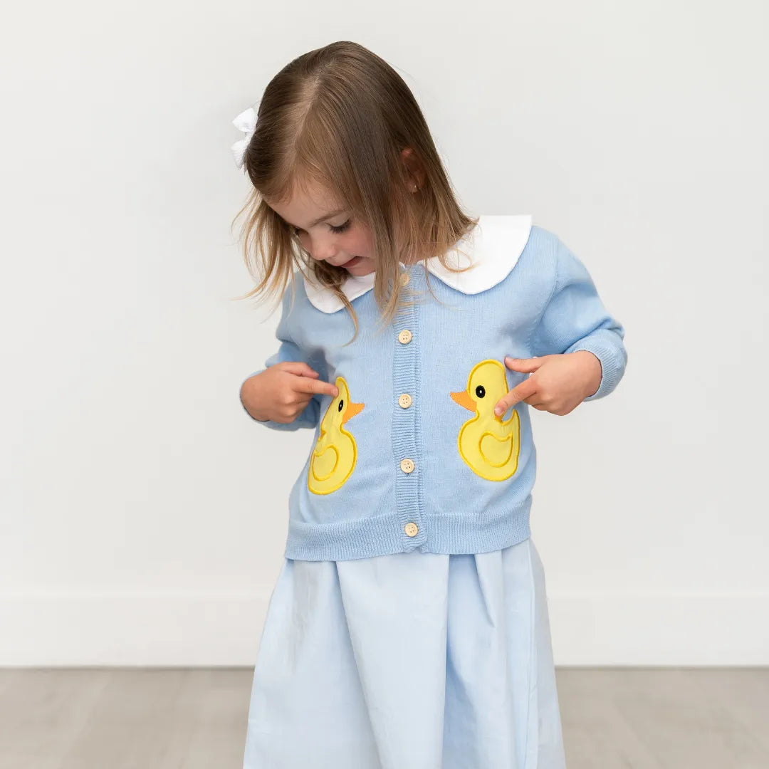 Rubber Duckie Flutter-Sleeve Dress