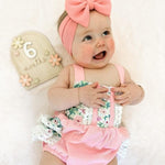 Rosewood Lace Floral Romper