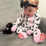 Moonlit Whiskers Bamboo Ruffle Sleeper