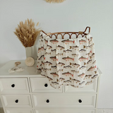 Bamboo & Muslin Swaddle | Rustic Fish