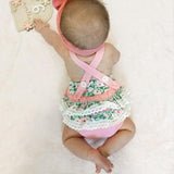 Rosewood Lace Floral Romper