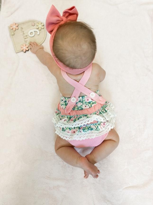 Rosewood Lace Floral Romper