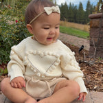 Knit Heart Sweater Romper