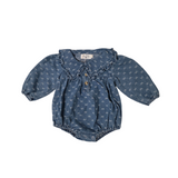 Mabel Denim Bow Romper & Dress
