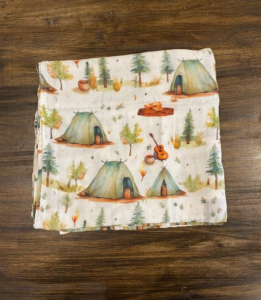 Bamboo & Muslin Swaddle | Cozy Campfie