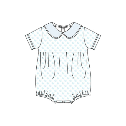Gender Neutral Peter-Pan Collar Bubble Romper