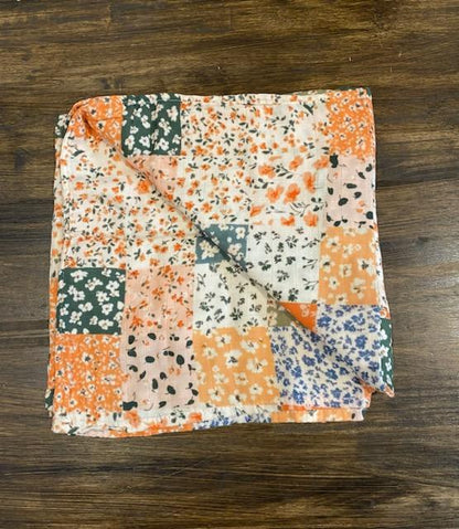 Bamboo & Muslin Swaddle | Harvest Patchwork