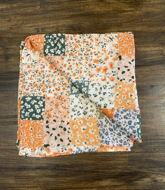 Bamboo & Muslin Swaddle | Harvest Patchwork