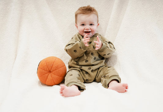 Acorn Forest Shoulder-Snap Romper