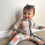 Harvest Patchwork Bamboo Ruffle Sleeper