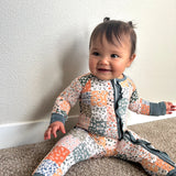 Harvest Patchwork Bamboo Ruffle Sleeper