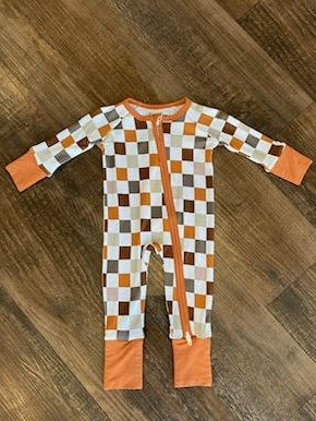 Autumn Checker Bamboo Sleeper