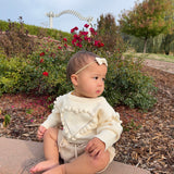Knit Heart Sweater Romper