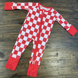 Red Checkered Bamboo Sleeper