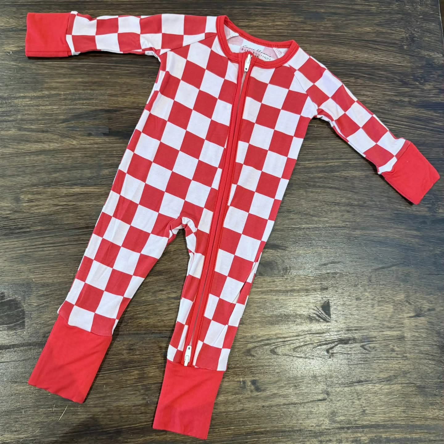 Red Checkered Bamboo Sleeper