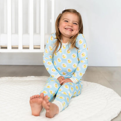 Rubber Duckie Two Piece Bamboo Sleeper Set