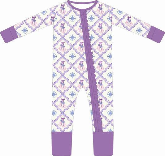 Ice Princess Ruffle Bamboo Sleeper