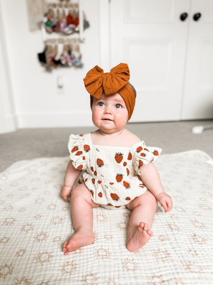 Strawberry Shortcake Ruffle Romper