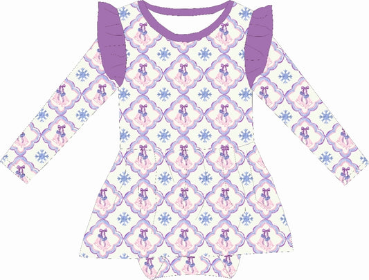 Ice Princess Bamboo Ruffle Romper