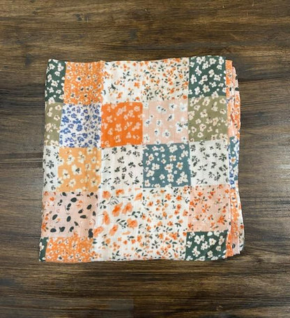 Bamboo & Muslin Swaddle | Harvest Patchwork