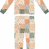 Harvest Patchwork Two Piece Bamboo Sleeper Set