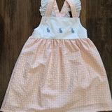 Gingham Bunny Ruffle Dress