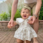 Rose Garden Ruffle Collared Romper