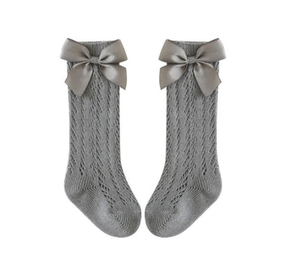 Knee High Bow Socks