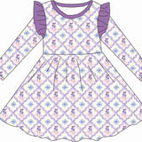 Ice Princess Bamboo Ruffle Dress
