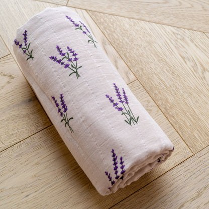 Bamboo & Muslin Swaddle | Lavender Fields