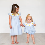 Rubber Duckie Flutter-Sleeve Dress